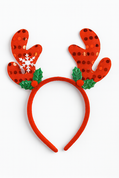 Christmas Reindeer Antler Headband - Festive Holiday Accessory
