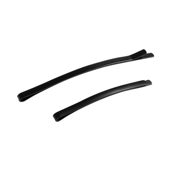 Curved Black Alligator Hair Clips