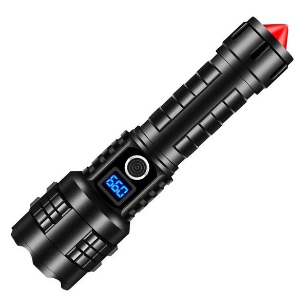 P70 Digital Display Outdoor Flashlight + Power Bank Function+Zoom