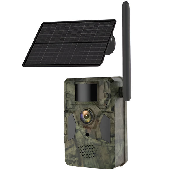 4W Solar Camera - Full Color Night Vision, 30m Detection
