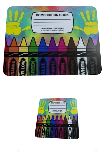 Composition Book - Mouse Pad And Coaster Set