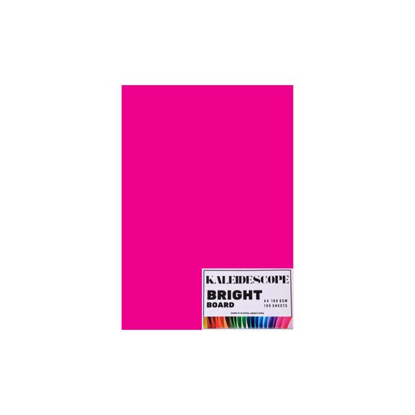 Kaleidescope Specialized Bright Board-A4-160gsm-100sheets-Cerise Pink