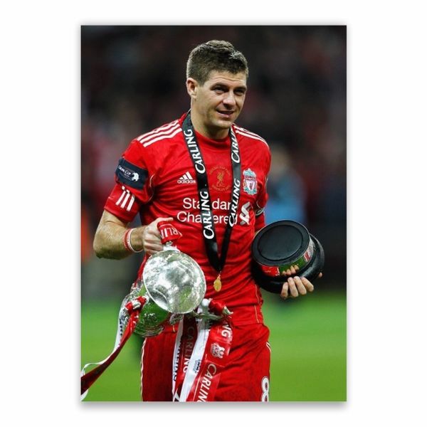 Steven Gerrard Carabao Cup Poster - A1