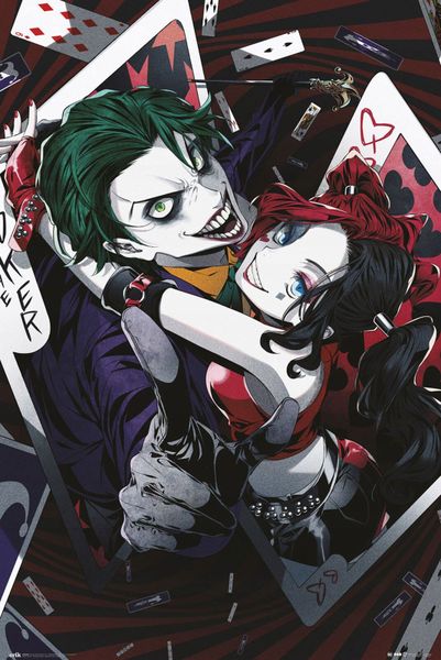 DC Comics - Joker &amp; Harley Anime Poster