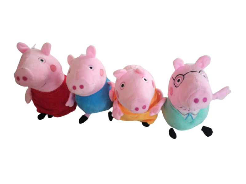 Peppa Pig - Family Pack set of Plush Snuggle Teddys - 20cm Length