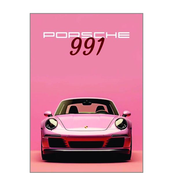 Pink Porsche 991-A1 Poster