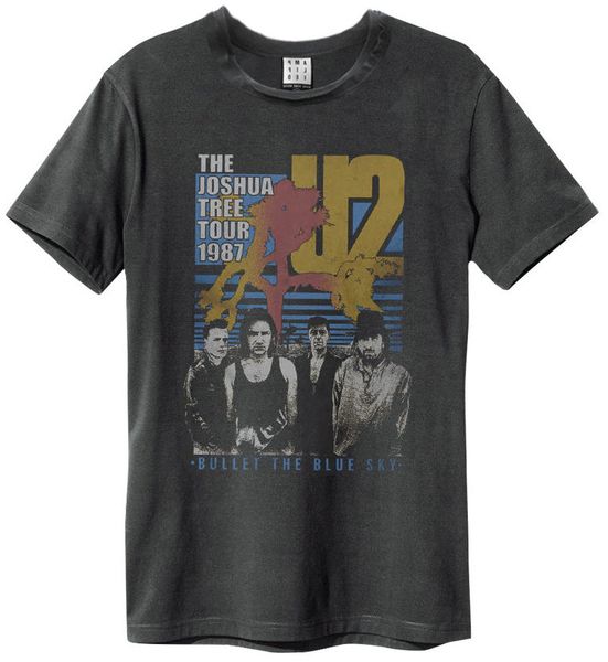 U2 - Bullet The Blue Sky: Vintage T-shirt Charcoal (Parallel Import)