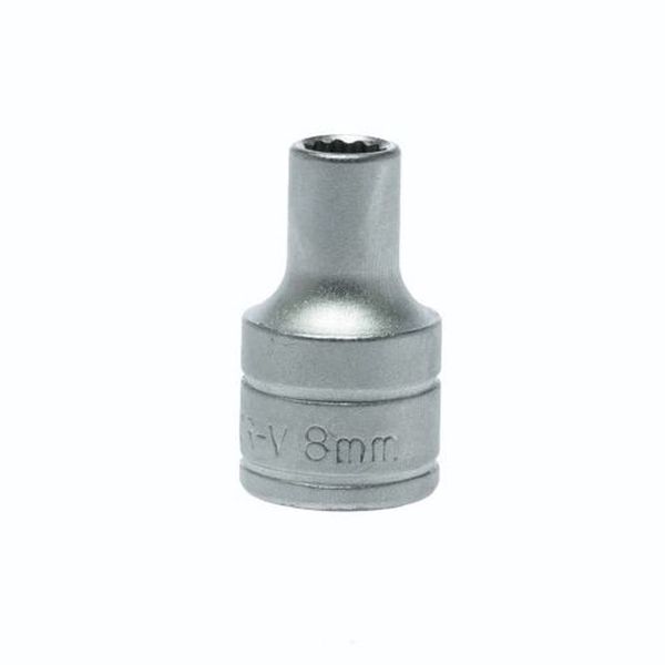 TengTools - 1/2" Drive 12 Point Socket 8mm - M120508-C