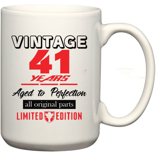 Vintage 41 Aged To Perfection Birthday Coffee Mug