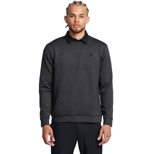 Under Armour Men's Drive Midlayer Crew Golf Jersey - Black