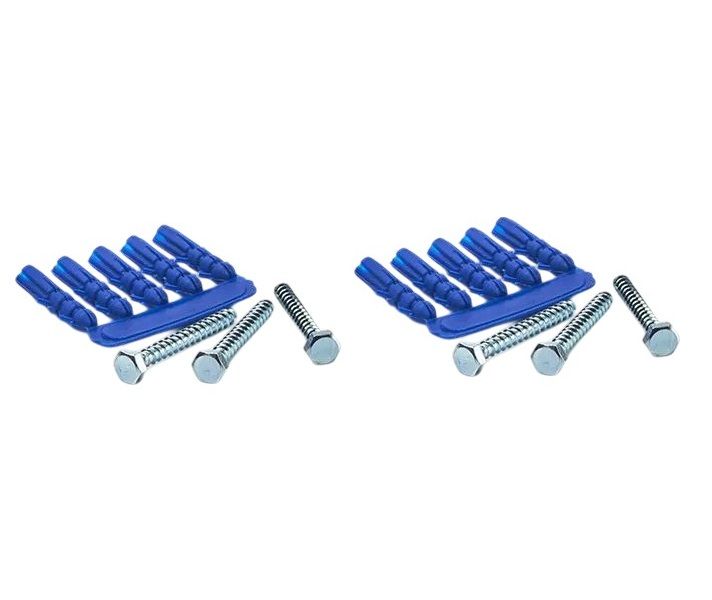 Coach Screws with Plastic Plugs (M6 x 50mm) - 60 Pieces