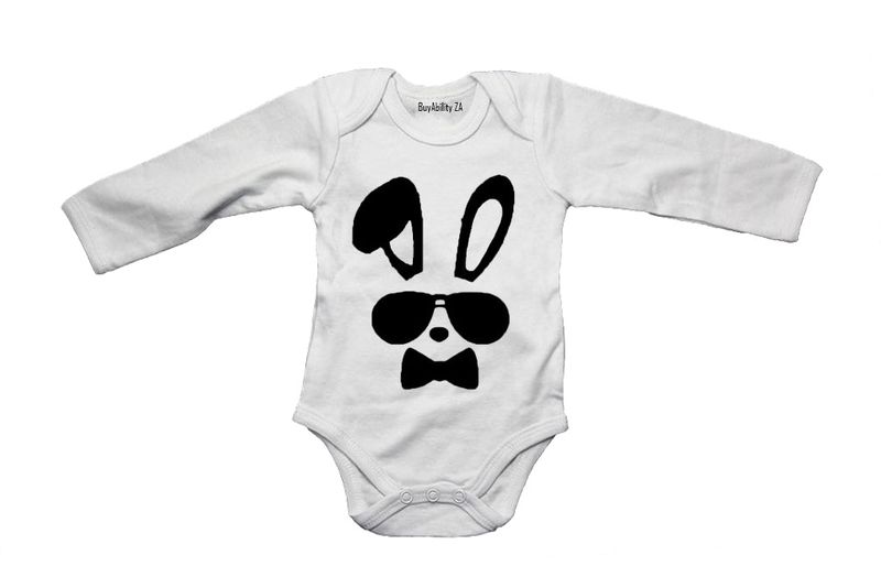 Bow Tie Easter Bunny - Long Sleeve - Baby Grow