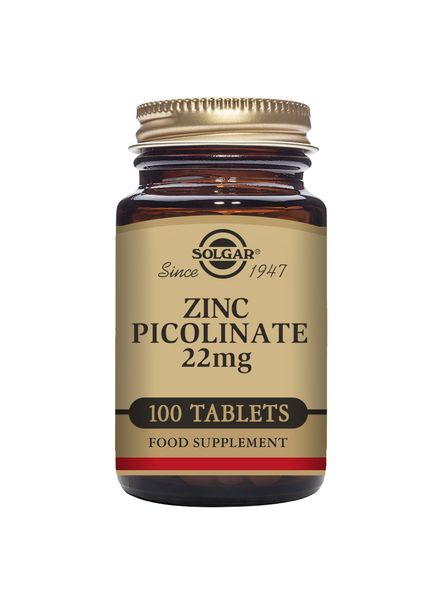 SOLGAR Zinc Picolinate 22 MG Tablets