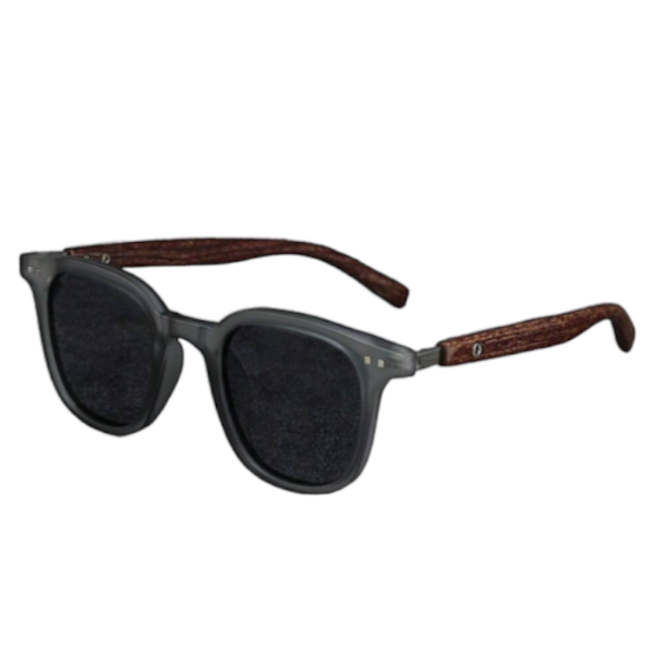 Eco Style Wooden Frame Sunglasses - Black