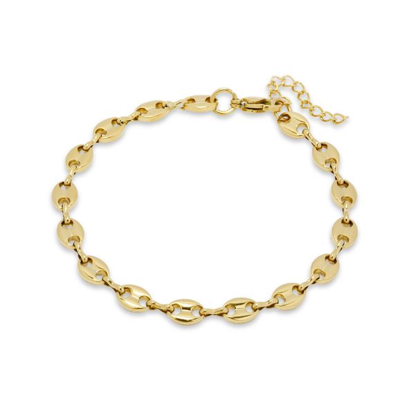 Steel My Heart Waterproof Designer-style Link Stainless Steel Bracelet