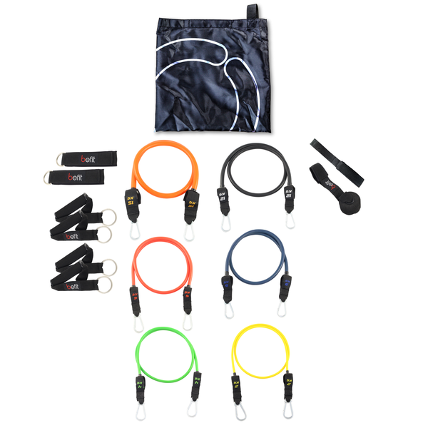 Resistance Bands - 14 Piece Set - Total 100 kg