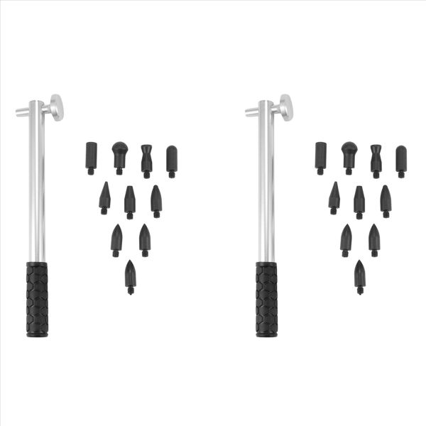 Auto Body Dent Repair Tools Aluminum + Rubber Hammer For Car Head (20 Pieces)