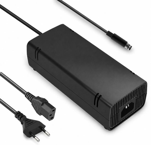 Power Adapter Compatible With Xbox 360 E Console 115W Ac Supply Plk