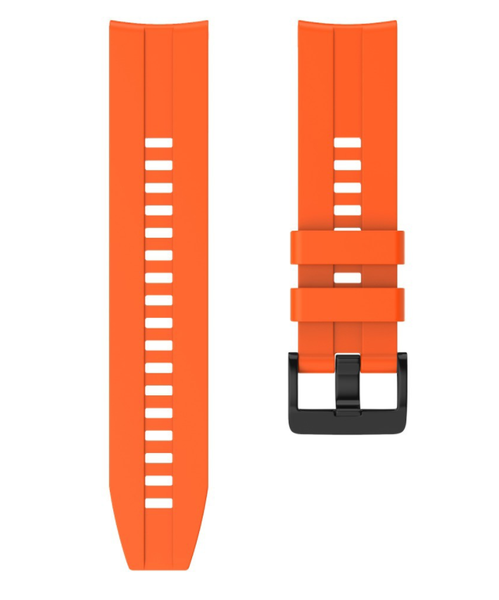 Silicone Strap Compatible with Huawei GT (46mm) - Orange