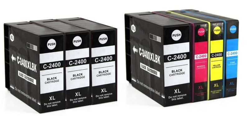 Canon PGI-2400XL / 2400 Multipack + 3 Extra Black - Compatible