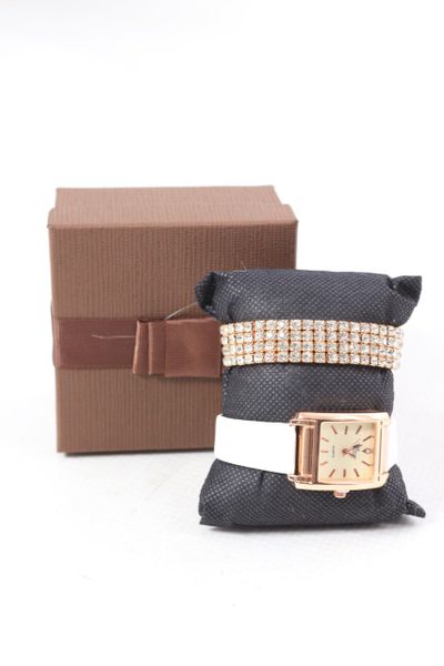 Timeless Beauty: Ladies Watch and Bangle Set - An Iconic Combination