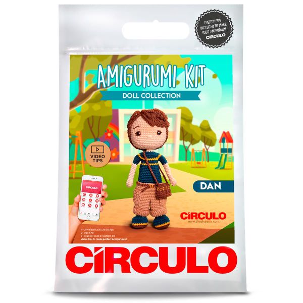 Circulo Amigurumi Kit - Dan Crochet Doll DIY Set