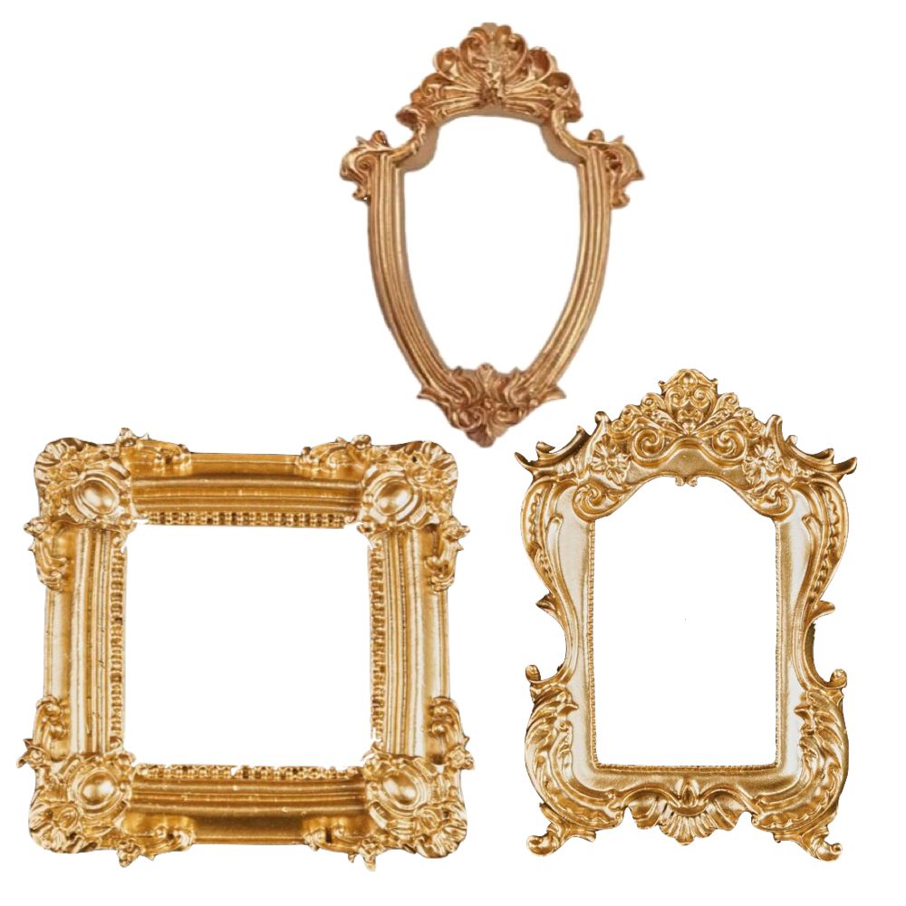 Home Decor Vintage Style Gold Picture Frame Set of 3 (12 cm) Shop