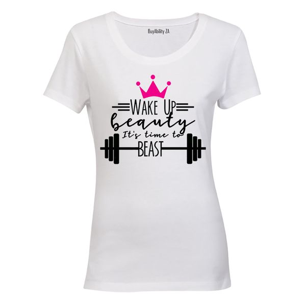 Time to Beast - Ladies - T-Shirt - White