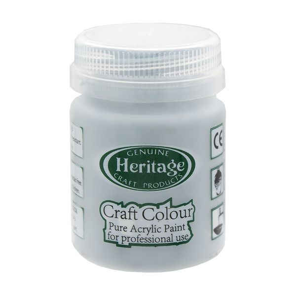 Heritage Pure Acrylic Paint - Craft Colour Range - 50ml - Cloud Grey