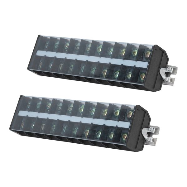 Dual Row Terminal Block 100A 660V for Power Distribution Systems T10010