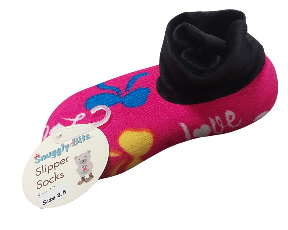 Lovely Love and Bowtie Slipper Socks with Grip Buy Online in South