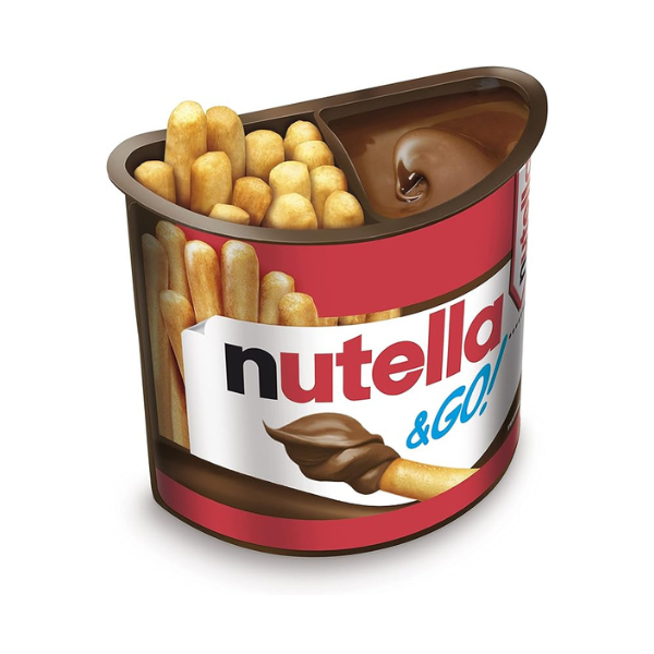 Nutella &amp; Go! Hazelnut Spread with Cocoa &amp; Breadsticks - 4 x 48g