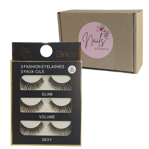 Fashion Eyelashes - 3Piece