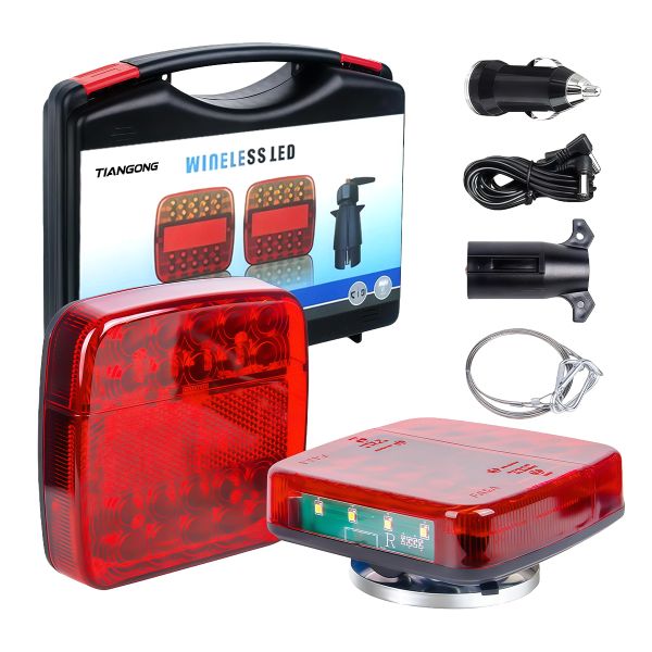 TIANGONG - Wireless Trailer Lights Magnetic,Rechargeable LED Trailer Lights