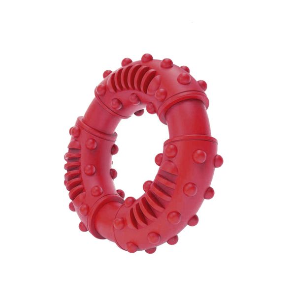 Ultra Durable Natural Rubber Dog Chew Toy - Orange