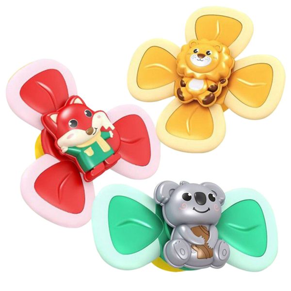 FocusToys Suction Cup Spinning Top Toy Bath Toy For Kids