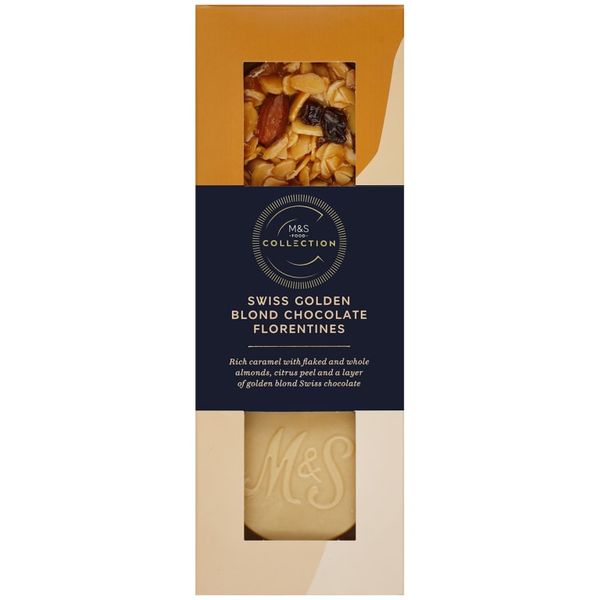 M&amp;S Collection Swiss Golden Blond Chocolate Florentines 170g
