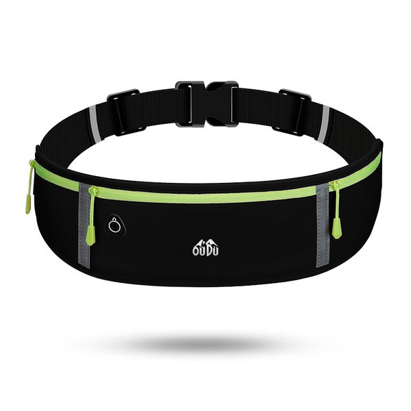 Slim Running/Training Belt With Headphone Port and Adjustable Strap