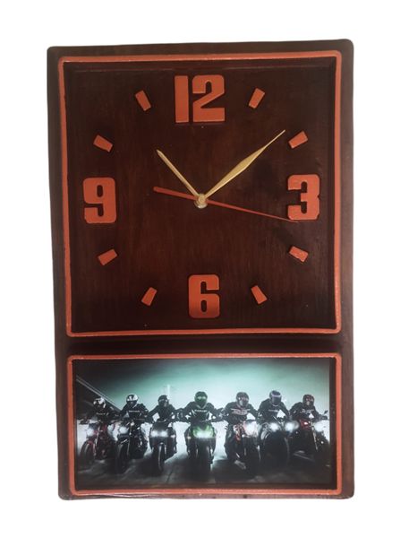 Retro Box Clock (Orange) Ride Hard (72)