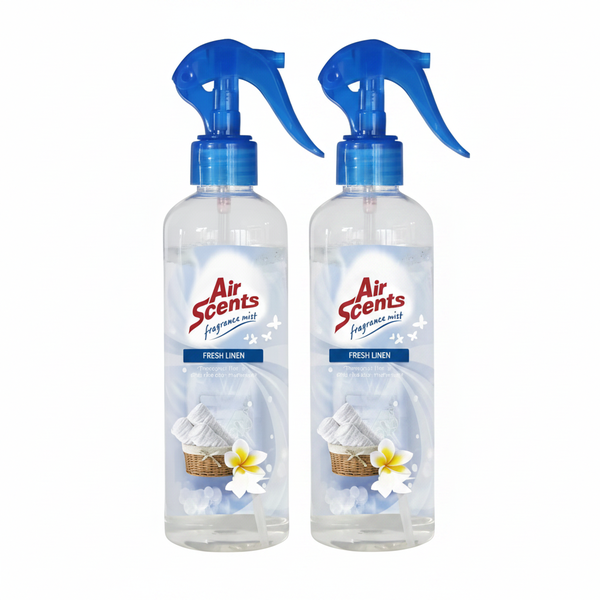 Air Scents Fresh Linen Fragrance Mist Spray 350ml - 2 Pack