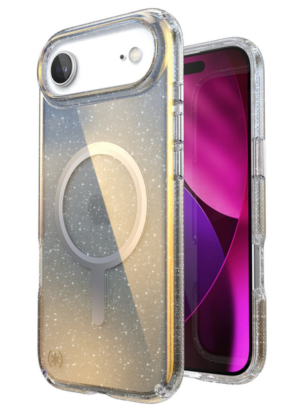 Speck Presidio Lux Glitter Case Compatible With iPhone AIR - Silver