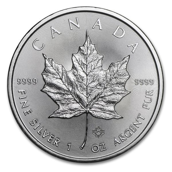 Royal Canadian Mint 2015 1 Oz 0.999 Canadian Pure Silver Maple Leaf Coin