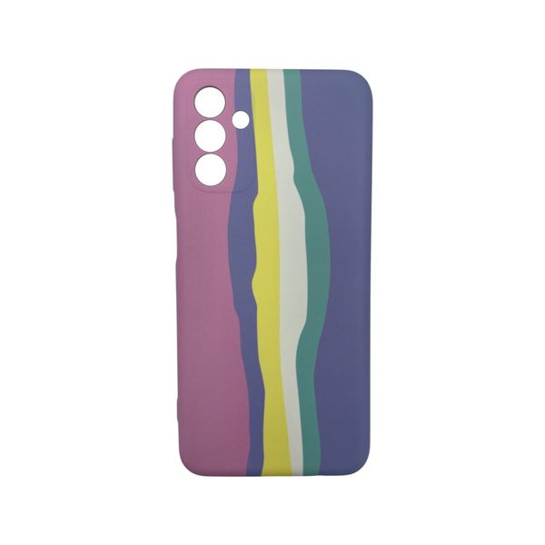 MXM Pastel Rainbow Silicone Case for Samsung Galaxy A04s - Pink, Orange