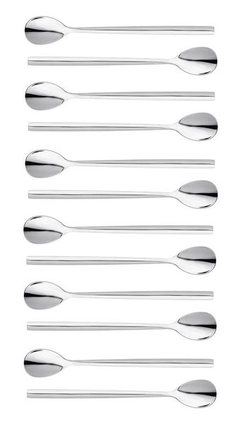 Soda Spoon 12pc Square Handle Stainless Steel
