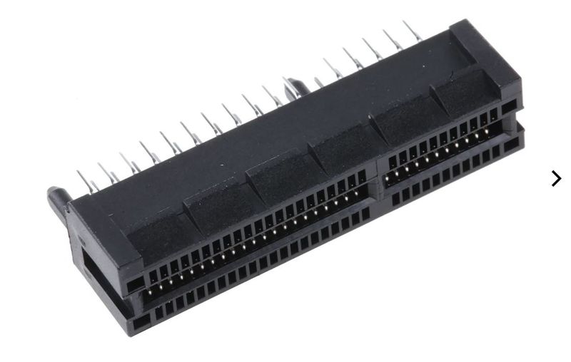 Samtec (PCIE-164-02-F-D-TH) Card Edge Connector, PCIe, Dual Side, 1.57 mm