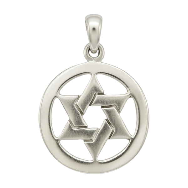 925 Sterling Silver Star of David Pendant