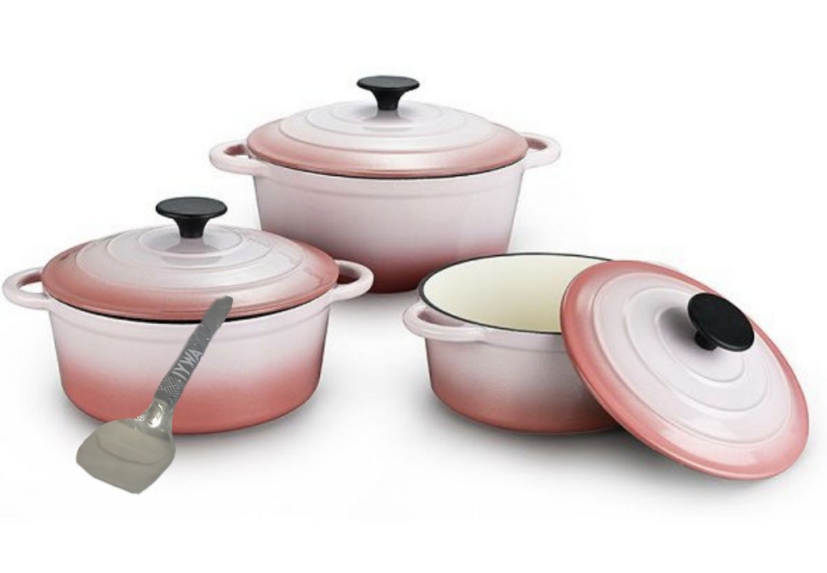 Quality Cast Iron Cookware Set & Complementary IYWA Serving Spoon Shop Today. Get it Tomorrow