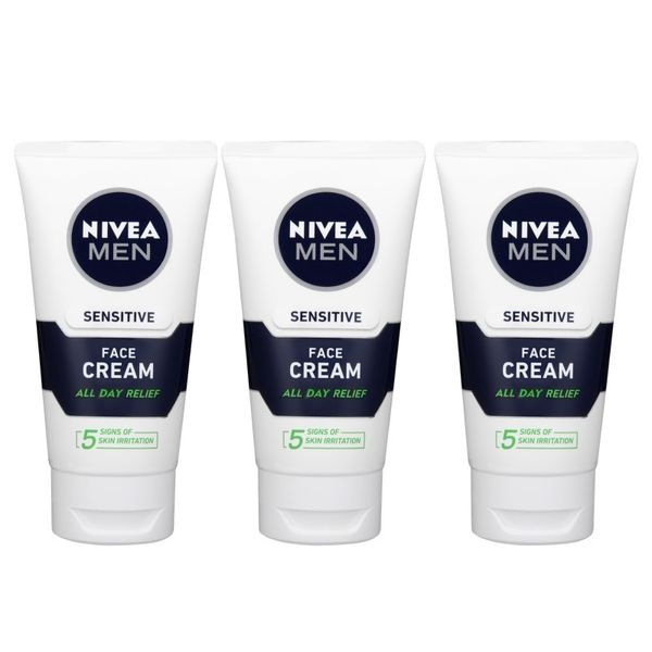 Nivea Men Sensitive Face Cream - (3x 75ml)