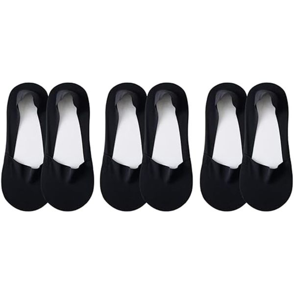 3 Pairs Women No Show Ultra Low Cut Ice Feeling socks Nonslip Liner