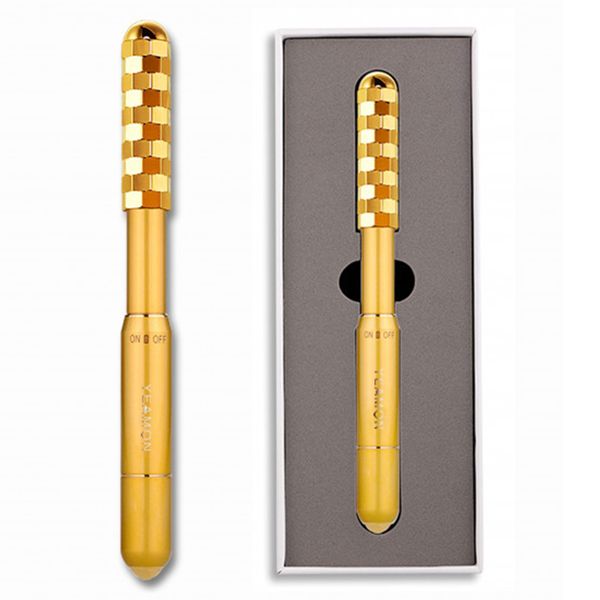 Electric 24K Gold Face Roller Massager,Micro Vibration Beauty Tool for Face